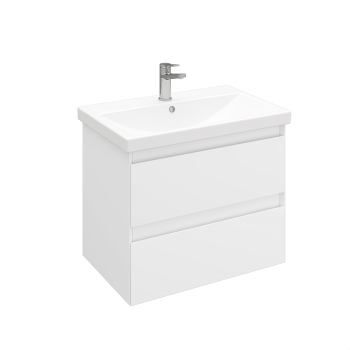 Laparet Тумба подвесная Vitrum 70 с умывальником Cerastyle Elite 70, белый матовый