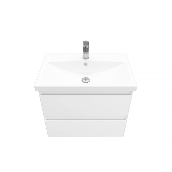 Laparet Тумба подвесная Vitrum 70 с умывальником Cerastyle Elite 70, белый матовый