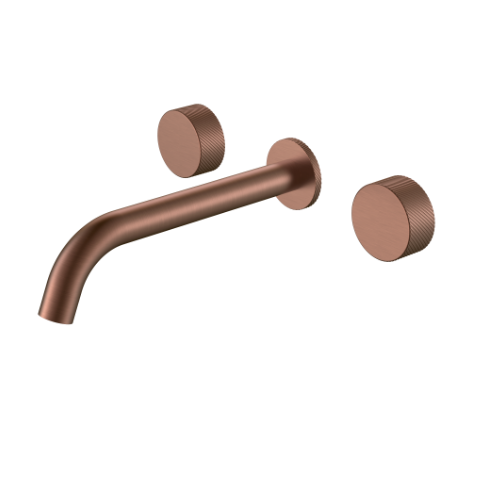 Смеситель из стены STICK SPIRALE на 3 отв. BRUSHED BRONZE