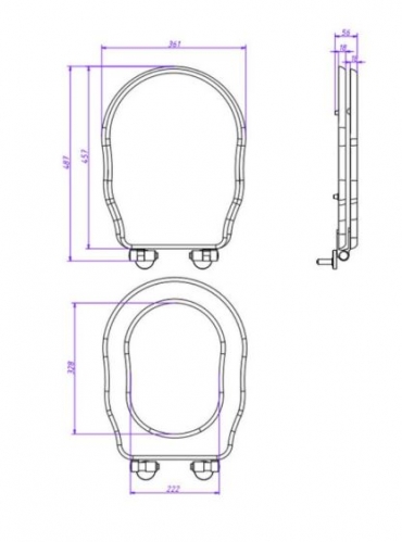 Caprigo Сиденье для унитаза BOHEME