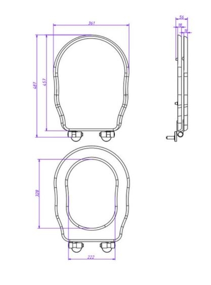 Caprigo Сиденье для унитаза BOHEME