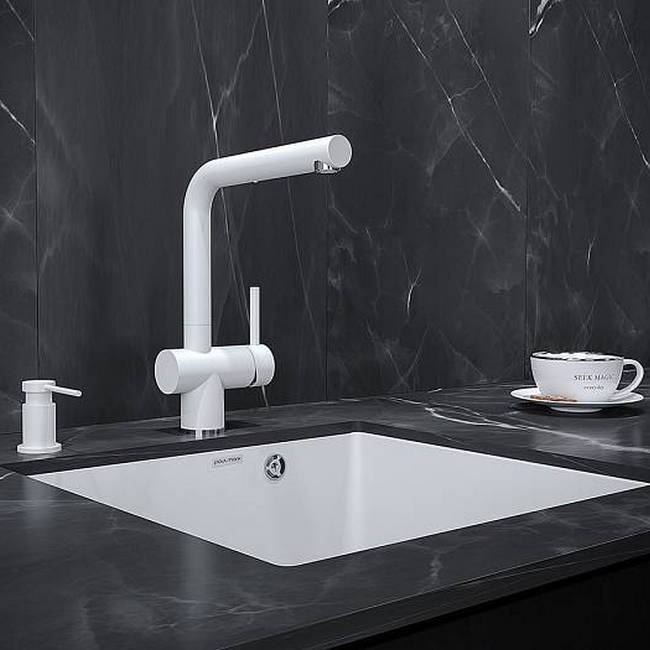 ДОЗАТОР ДЛЯ ЖИДКОГО МЫЛА PAULMARK BREVIT БЕЛЫЙ/БЕЛЫЙ МАТОВЫЙ