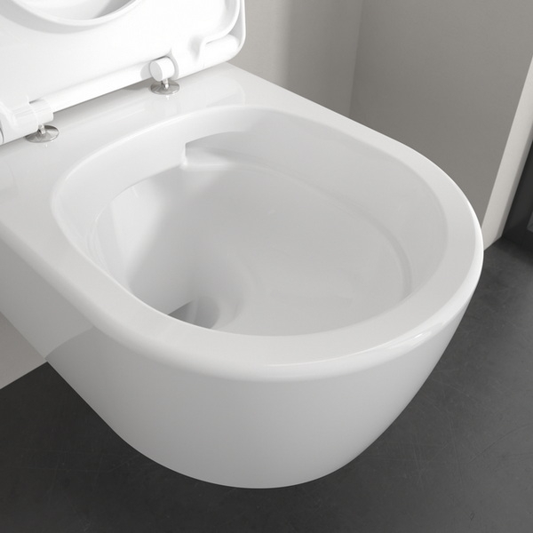 Унитаз подвесной Villeroy& Boch Skyla 37x53, сиденье микролифт, безободковый TwistFlush