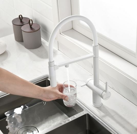 СМЕСИТЕЛЬ PAULMARK GRAVITY БЕЛЫЙ/БЕЛЫЙ МАТОВЫЙ