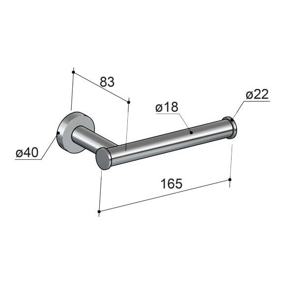 Держатель бумаги HOTBATH, матовая медь