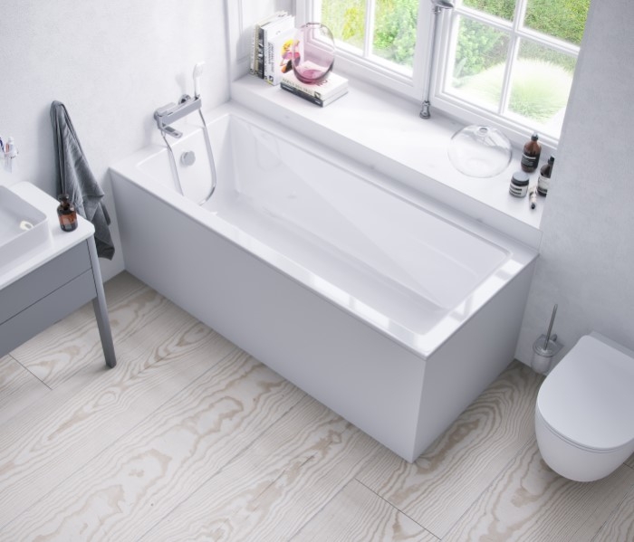 Акриловая ванна Excellent Wave Slim 180х80 (тонкий борт) с ножками