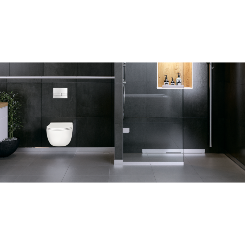 Душевой лоток Berges пристенный с возможностью подрезки