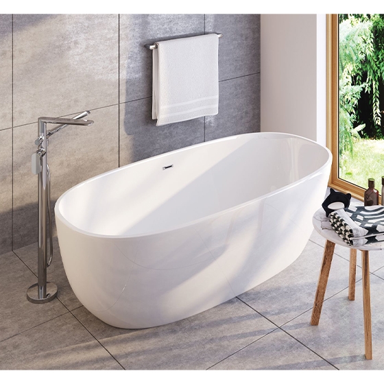 Deante Alpinia акриловая Отдельностоящая ванна 150х73х58 см