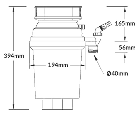 Измельчитель McAlpine пищевых отходов