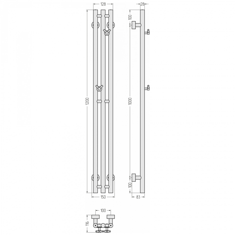 Сунержа Терция PRO 1200х100