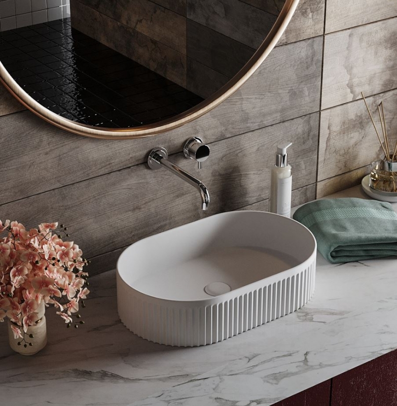 Донный клапан Roxen  без перелива, белый керамика