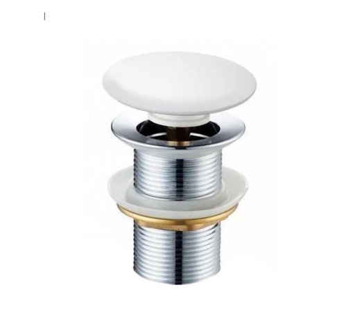 Донный клапан Roxen  без перелива, белый керамика