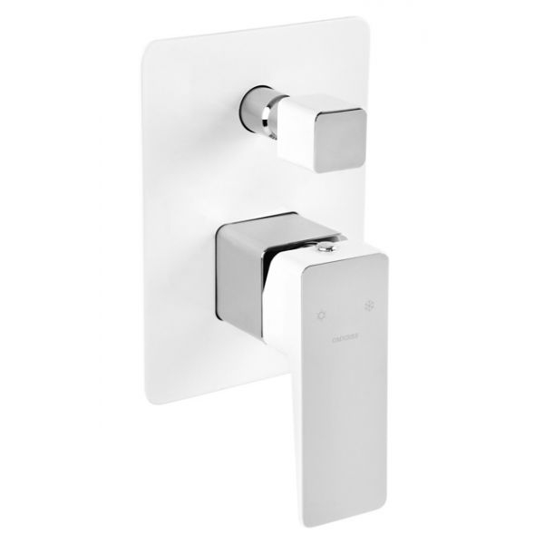 Душевая система скрытого монтажа Omnires Parma, хром/белый