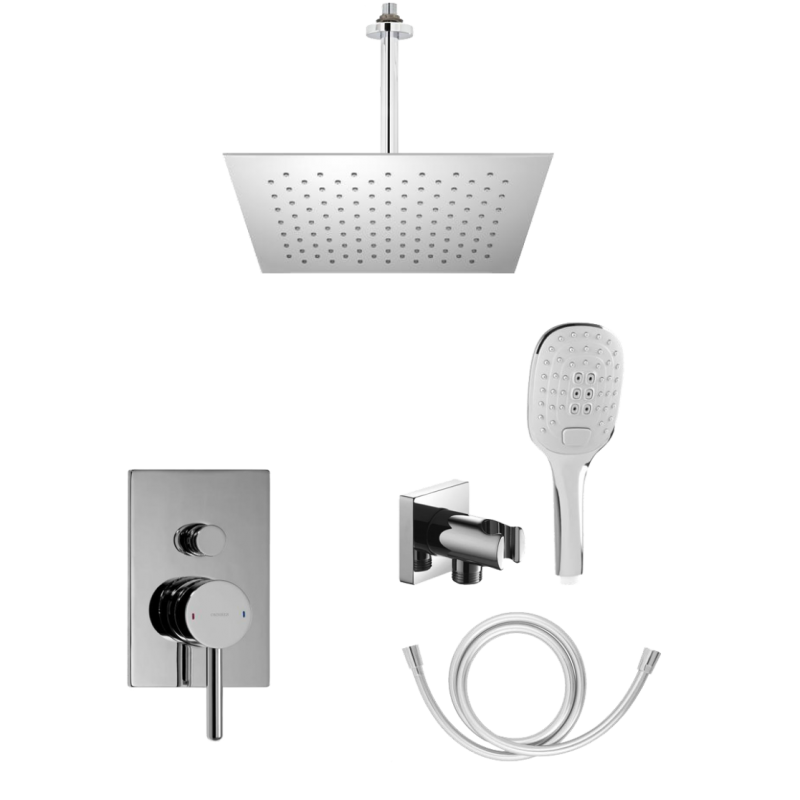 Душевая система Omnires Sys , лейка 25x25, металл