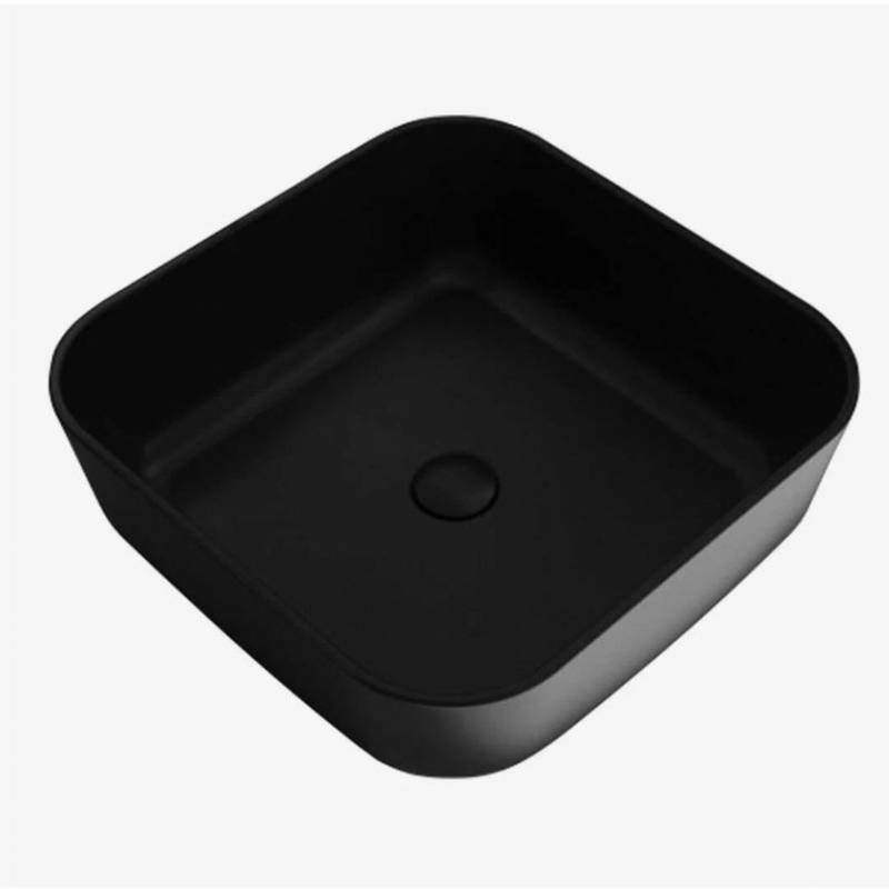 Раковина накладная ESBANO ERCINA 38,5*38,5*14 цвет черный матовый