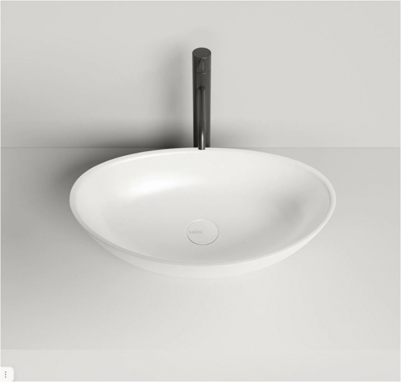 Умывальник накладной Salini Noemi 56*34*15 Sapirit глянцевый