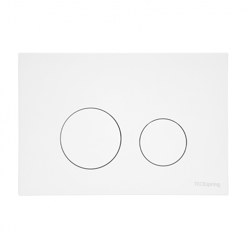 Пластиковая панель смыва для унитаза TECE белая матовая