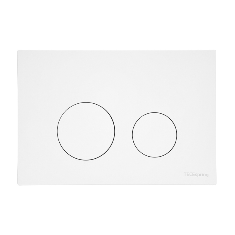 Пластиковая панель смыва для унитаза TECE белая матовая