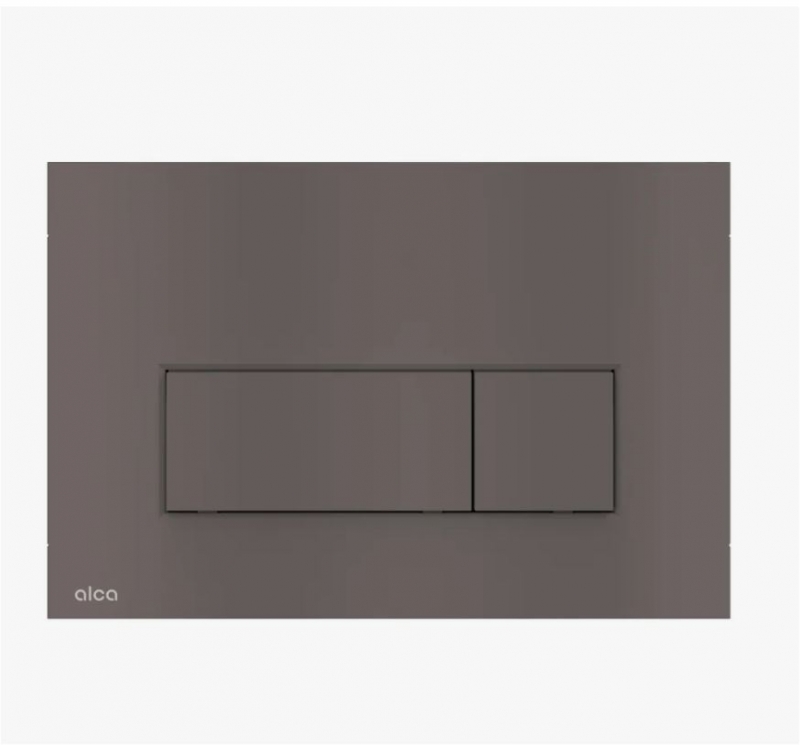 Кнопка смыва Alca Thin 25х17 (пластик) толщина 5 мм Gun Metal матовый
