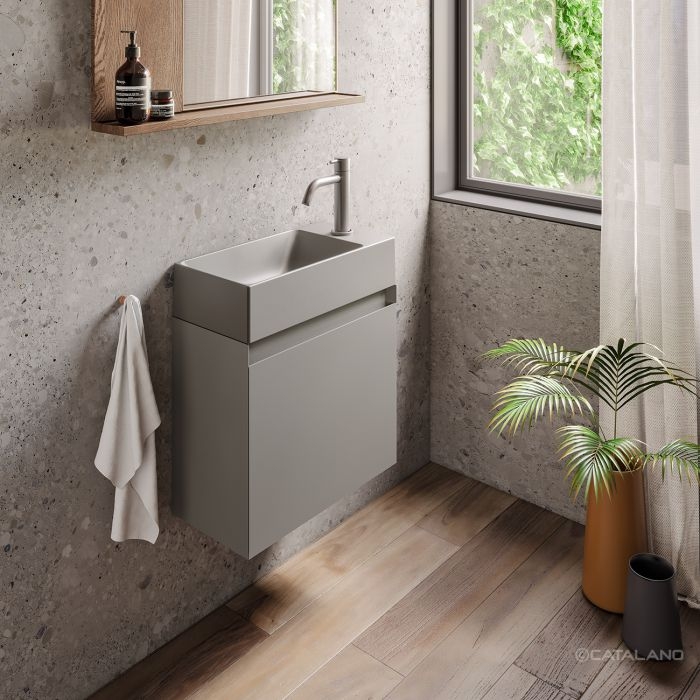Раковина Catalano Premium 50х25 cemento матовый