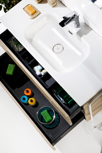 Тумба 100*46 см VALLESSI, с  раковиной белой + ножки