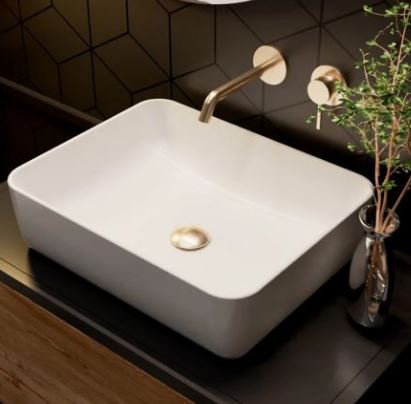 Смеситель для умывальника AQUAme Siena золото