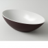 Раковина Holbi Dione 60*36*15 из Solid Surface белый/черный