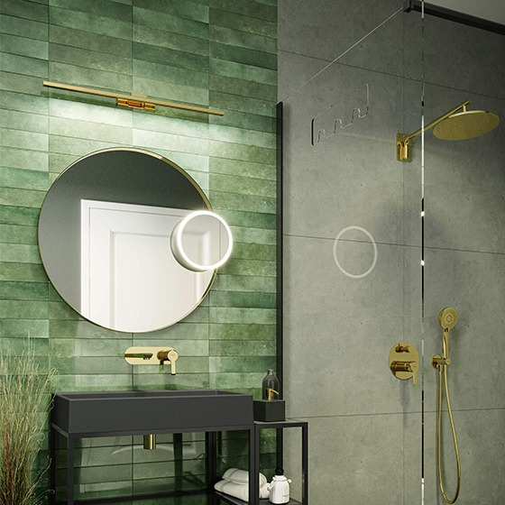 Deante Arnika Gold Душевая система скрытого монтажа