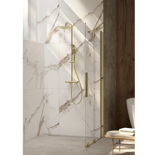 Deante Gold BR Душевая колонна с термостатическим смесителем для душа, браш. золото