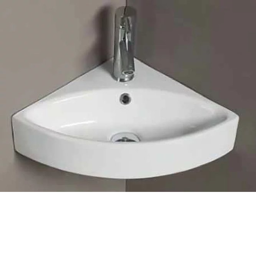 Умывальник угловой CeramaLux 50x35,5 белый